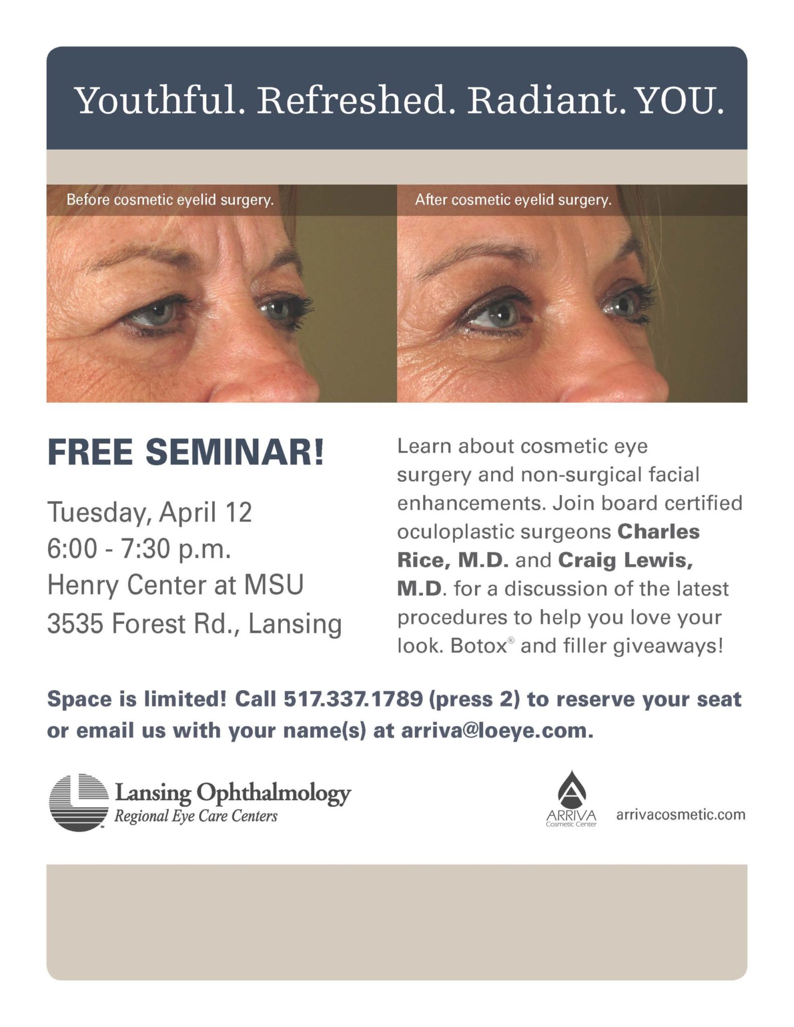 Join Us a Free Cosmetic Seminar LO Eye Care
