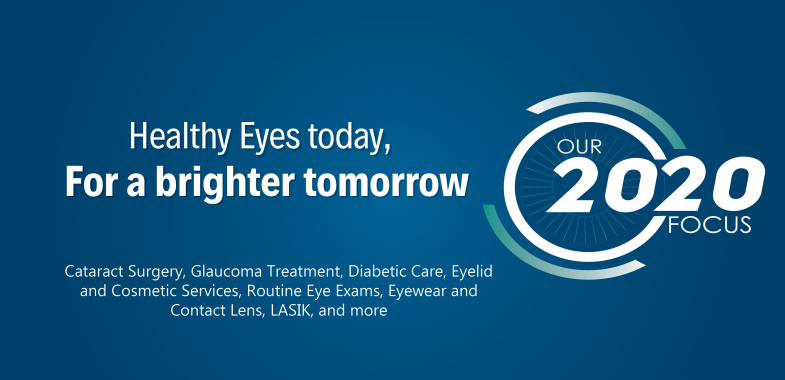 Healthy Eyes Today. For a Brighter Tomorrow