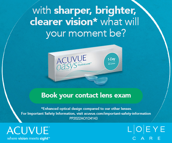 ACUVUE contacts ad